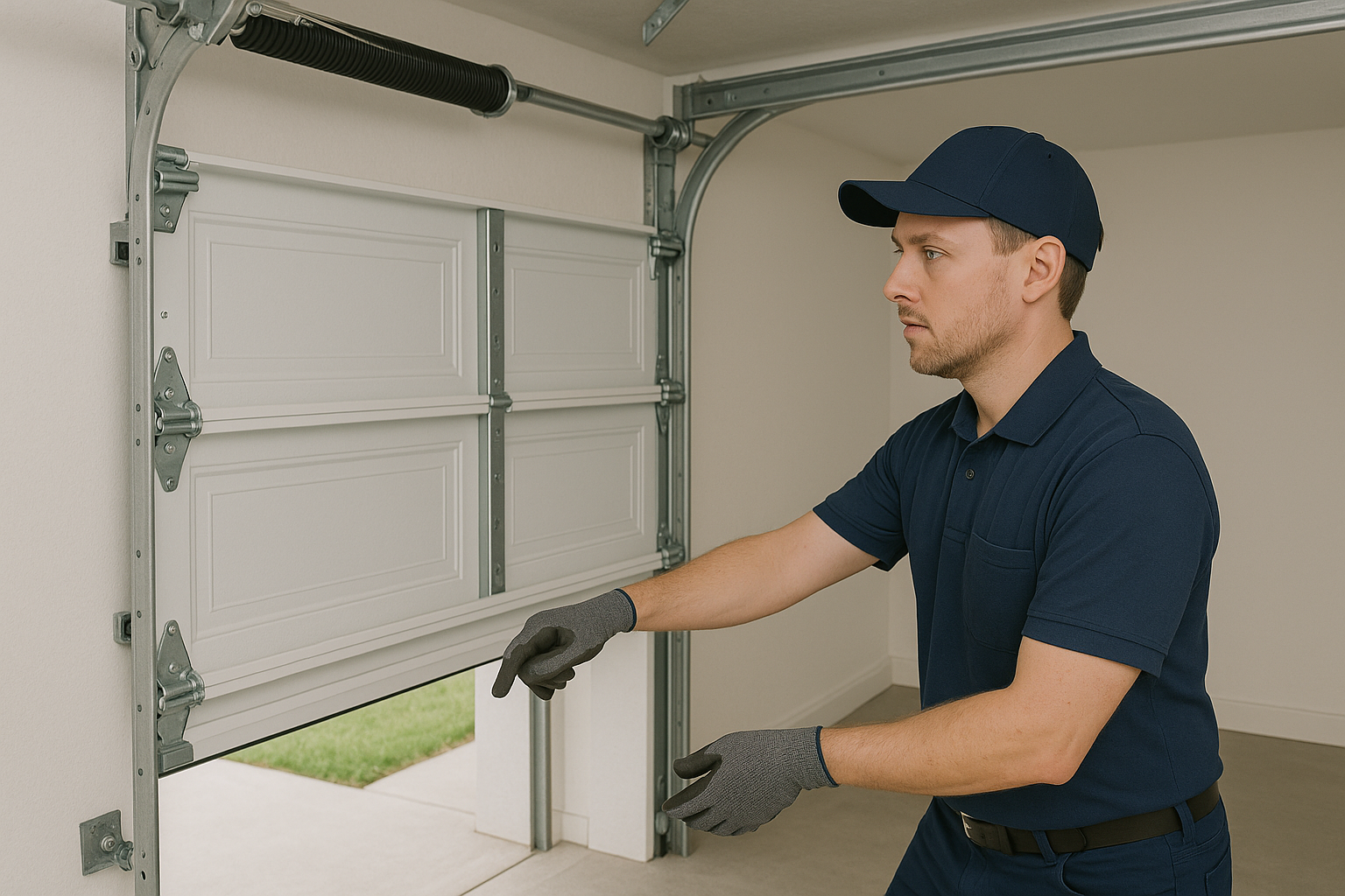 Garage door balance test in San Antonio