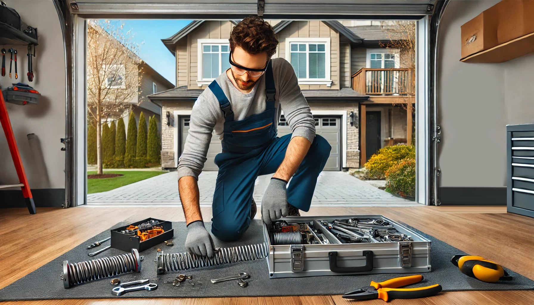 Professional garage door installation service in San Antonio