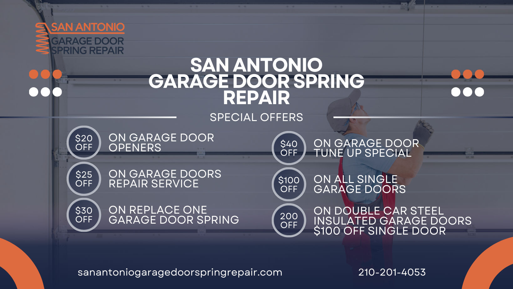 offers San Antonio Garage Door Spring Repair